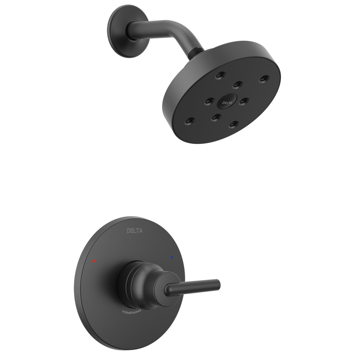 Delta Trinsic 1-Handle Shower Faucet, Matte Black (T14259-BL)