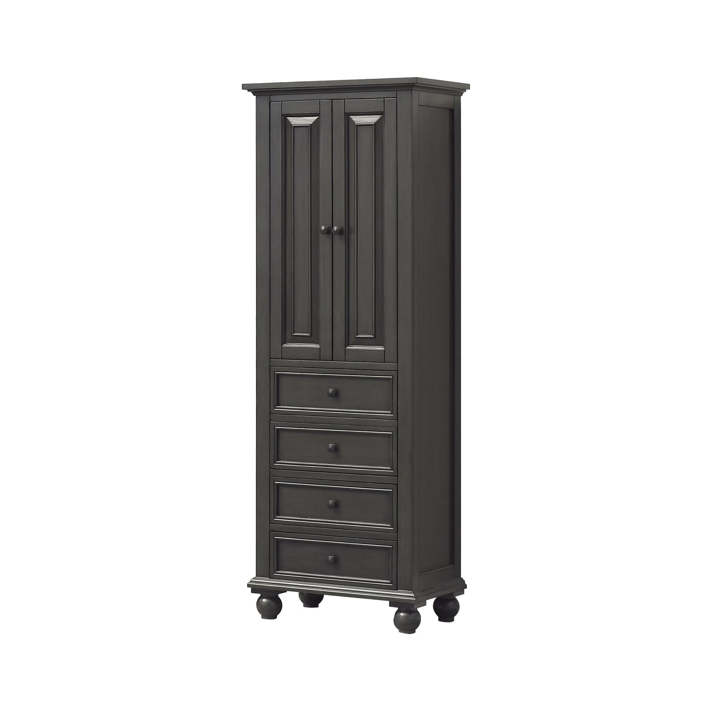 Avanity Thompson 24 in. W x 16 in. D x 68 in. H Charcoal Glaze Linen Cabinet