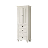 Avanity Thompson 24"W x 16"D x 68"H French White Linen Cabinet