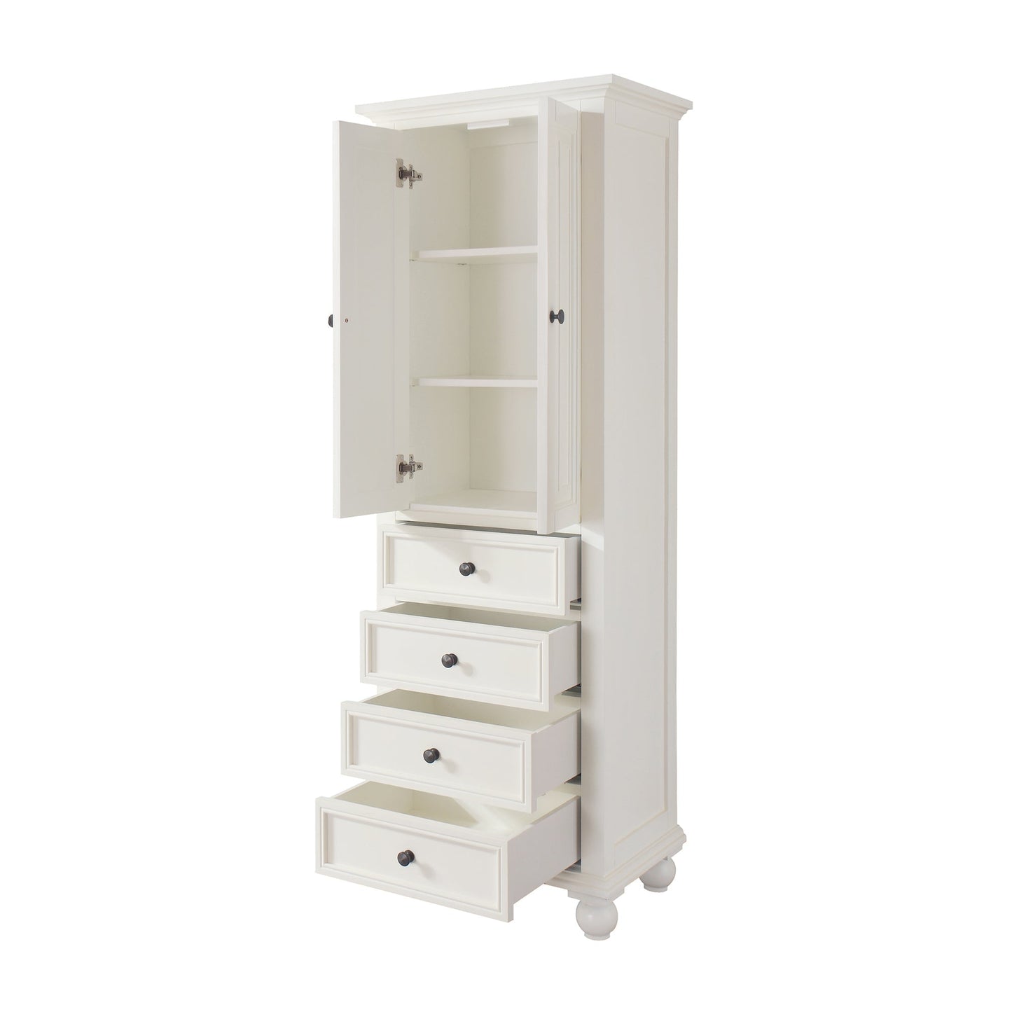 Avanity Thompson 24"W x 16"D x 68"H Charcoal Glaze Linen Cabinet