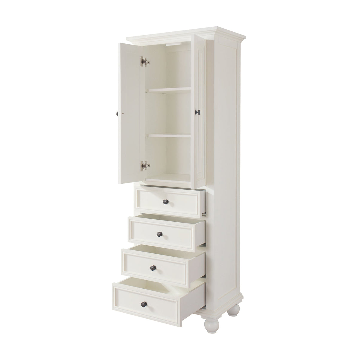 Avanity Thompson 24"W x 16"D x 68"H French White Linen Cabinet