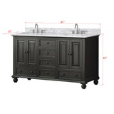 Avanity Thompson 60-in Charcoal Glaze Bathroom Vanity Cabinet