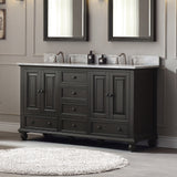 Avanity Thompson 60-in Charcoal Glaze Bathroom Vanity Cabinet