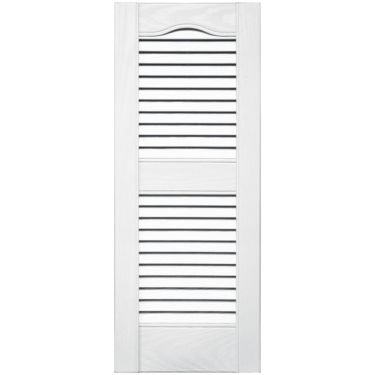 TopShield Standard Open Louver Shutters 001 White 12" x 31"
