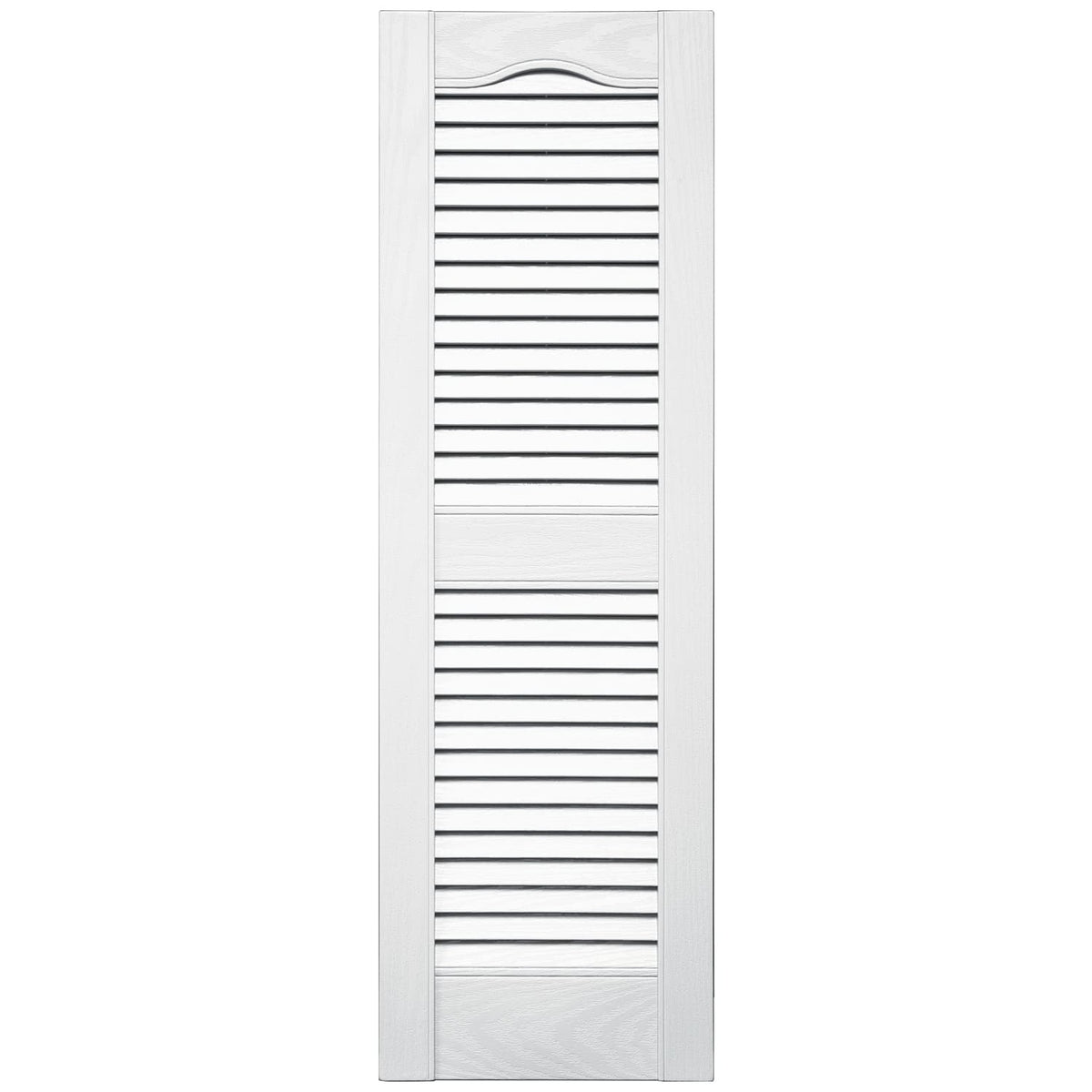 TopShield Standard Open Louver Shutters 001 White 12" x 39"