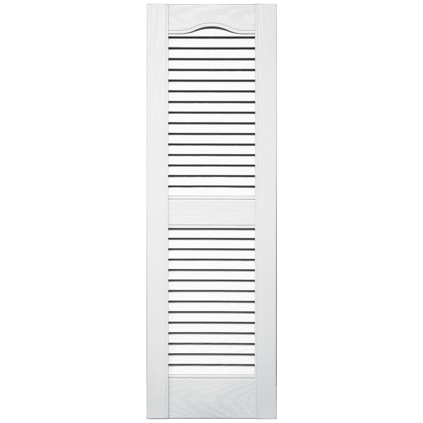 TopShield Standard Open Louver Shutters 001 White 12" x 39"
