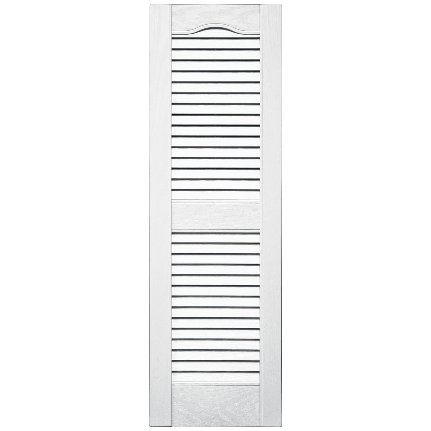 TopShield Standard Open Louver Shutters 001 White 12" x 39"