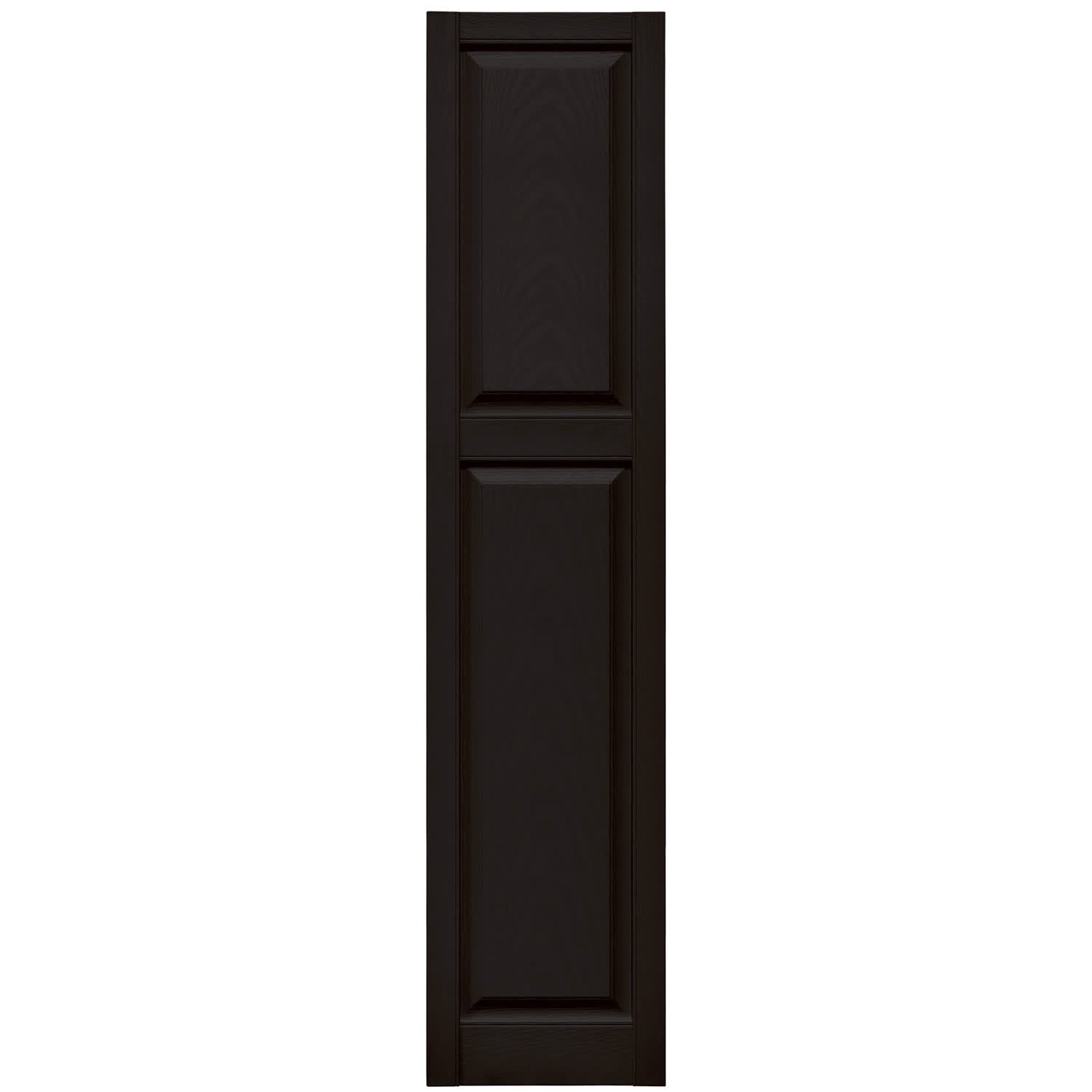 TopShield Cottage Panel Shutters 002 Black 14-3/4" x 67"