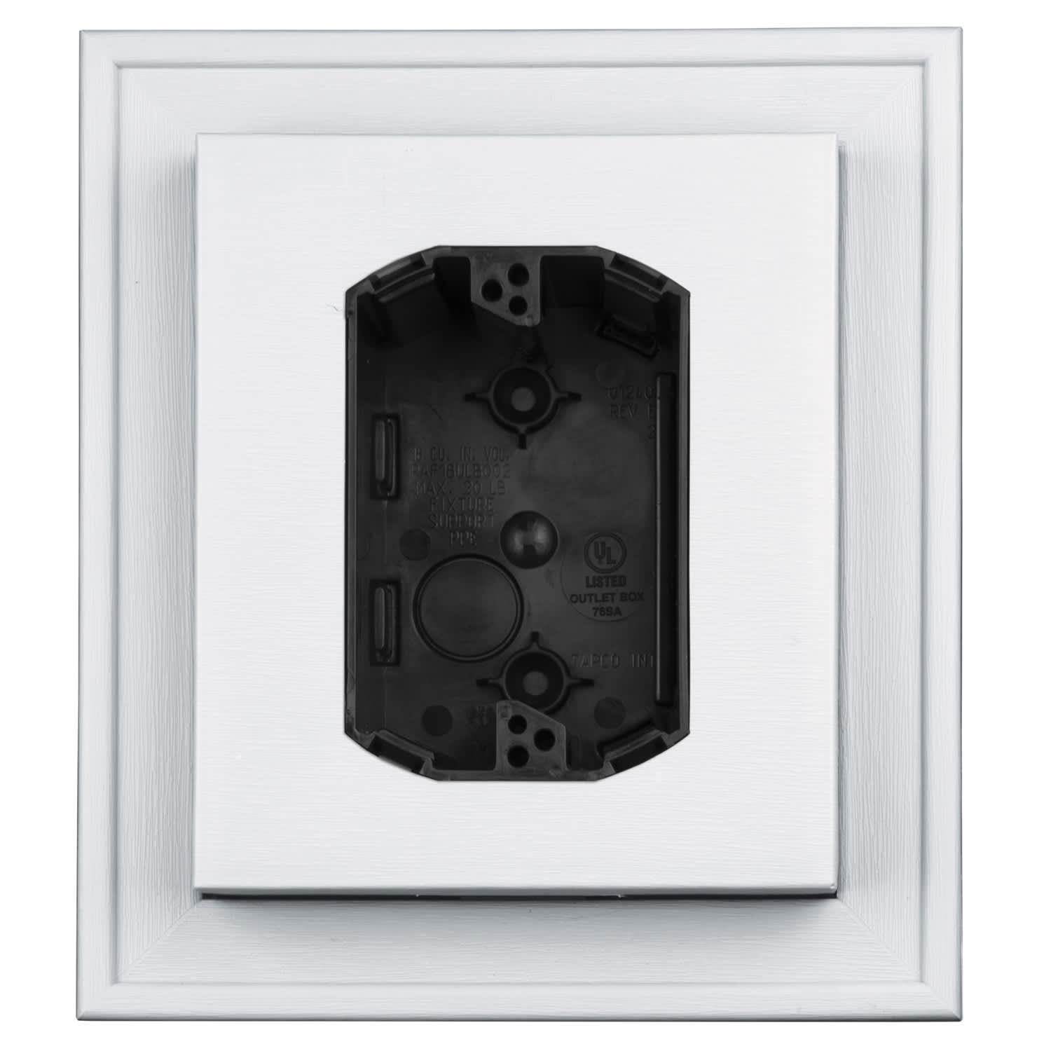 TopShield Vinyl UL Electrical Block 001 White 7" x 8"