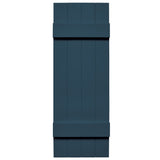 TopShield Joined Board & Batten Shutters 036 Classic Blue 14" x 39", 4 Board