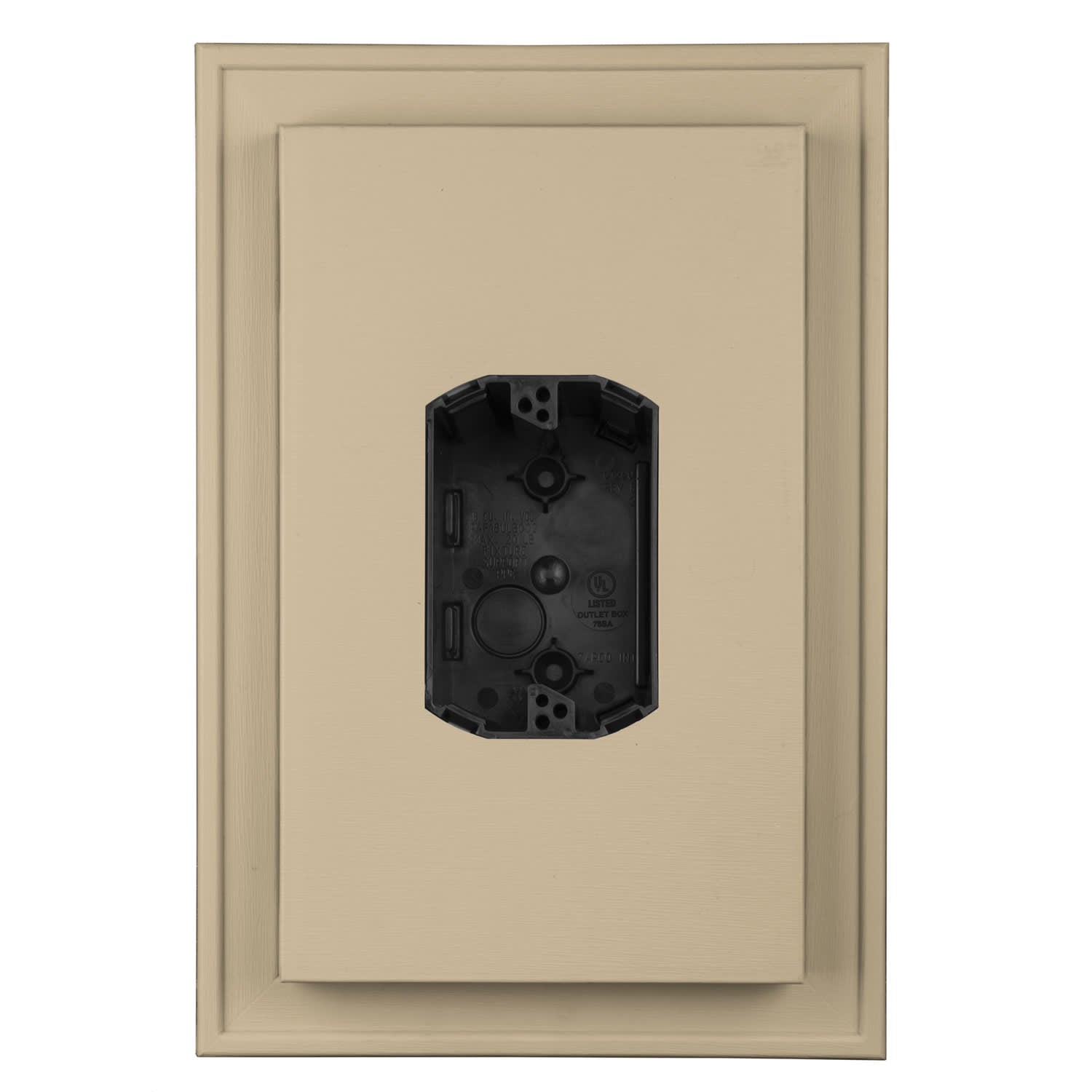 TopShield Jumbo Centered UL Electrical Block 013 Light Almond