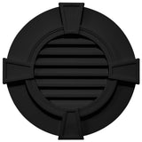 TopShield Round Designer Gable Vent 002 Black 30" with Keystones