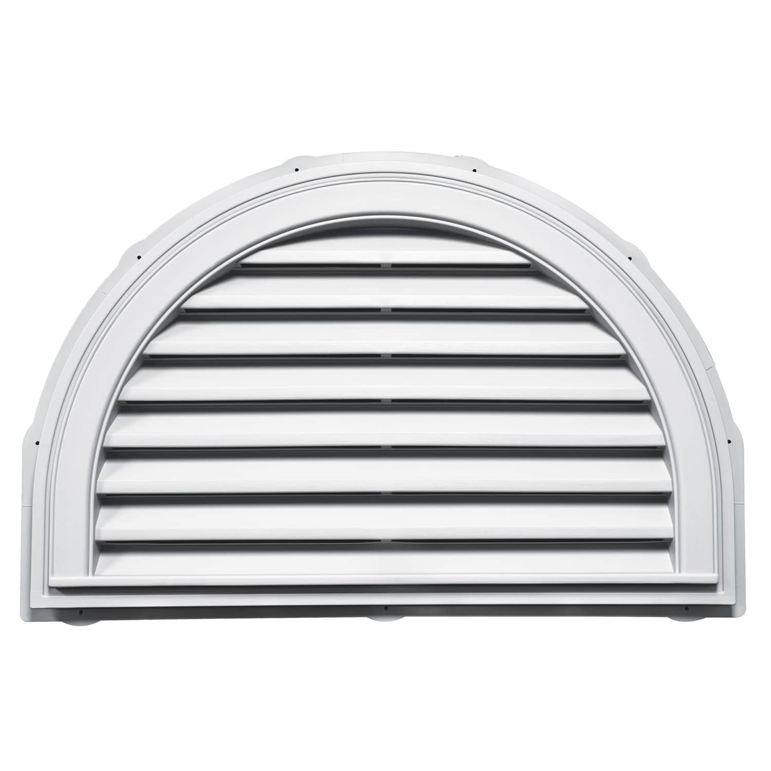 TopShield Half Round Gable Vent 001 White