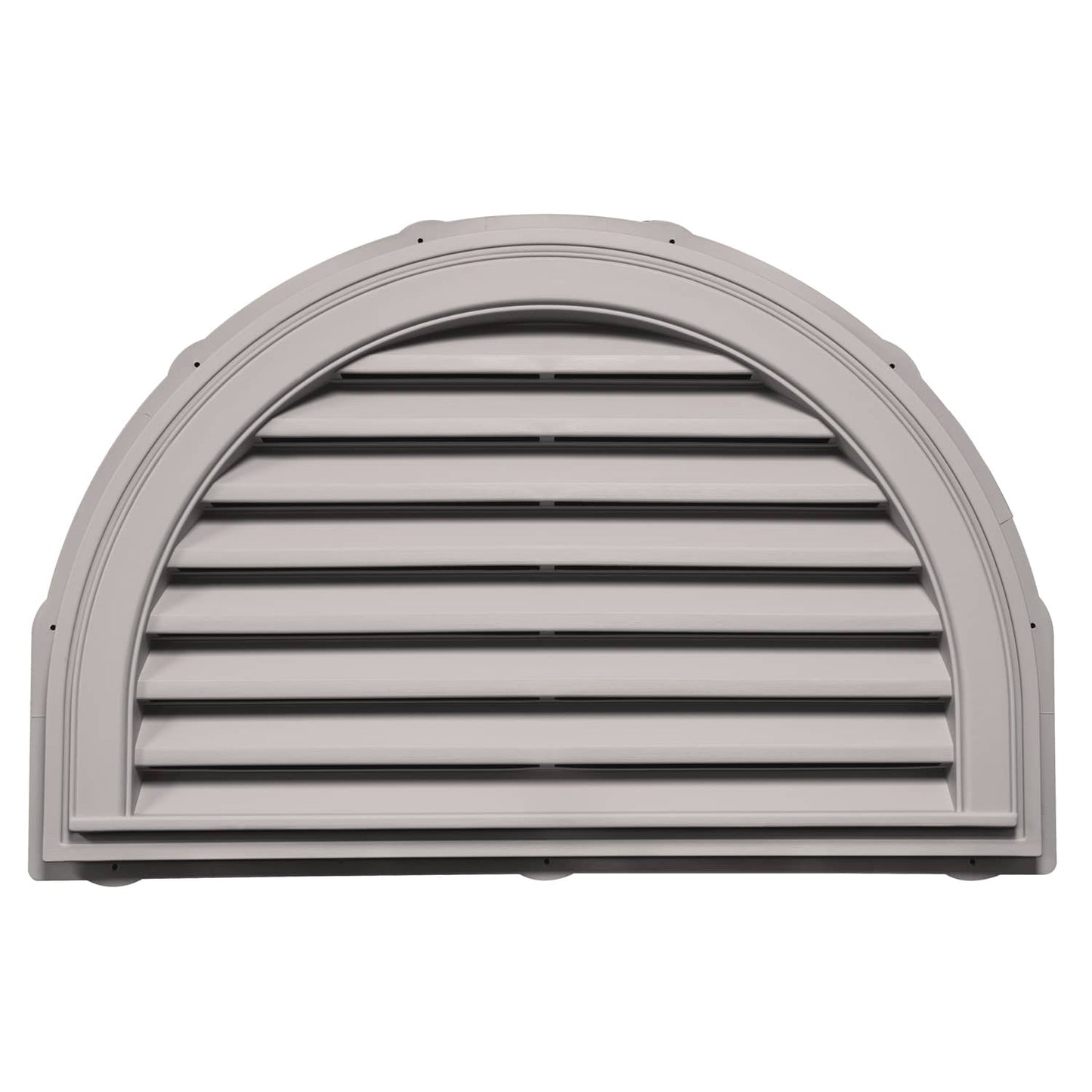 TopShield Half Round Gable Vent 016 Light Gray
