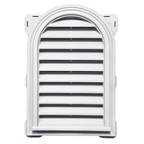 TopShield Round Top Gable Vent 001 White 14" x 22"