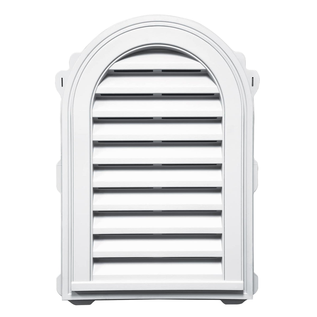 TopShield Round Top Gable Vent 001 White 22" x 32"