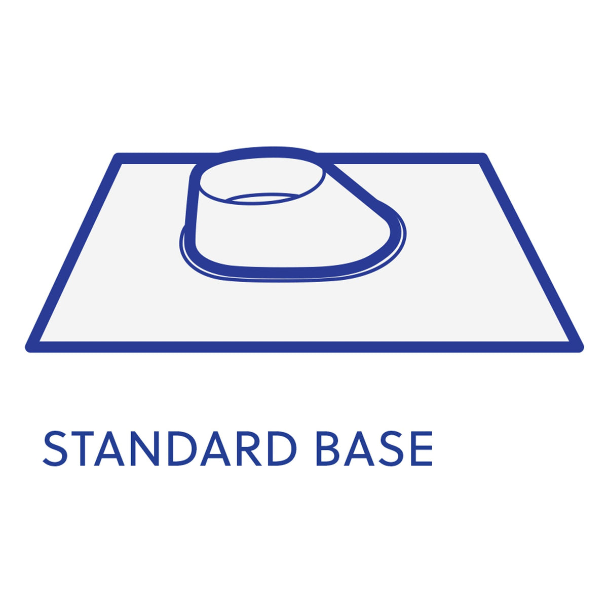 TopShield Galvanized Standard Pipe Flashing 1-1/2" 26 GA