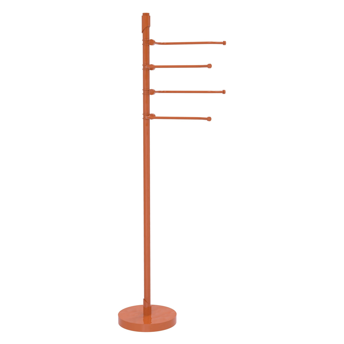 Allied Brass Floor Standing 49-in 4 Pivoting Swing Arm Towel Holder in Antique Bronze
