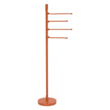 Allied Brass Floor Standing 49-in 4 Pivoting Swing Arm Towel Holder in Antique Bronze
