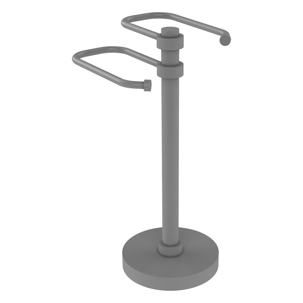 Allied Brass Free Standing Two Arm Guest Towel Holder in Antique Bronze