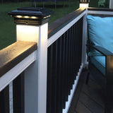 Trex 4-in x 4-in Charcoal Black Wired LED Composite Deck Post Cap
