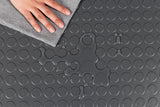 G-Floor Coin 8.5-ft x 22-ft Midnight Black Raised Coin Garage Floor Roll