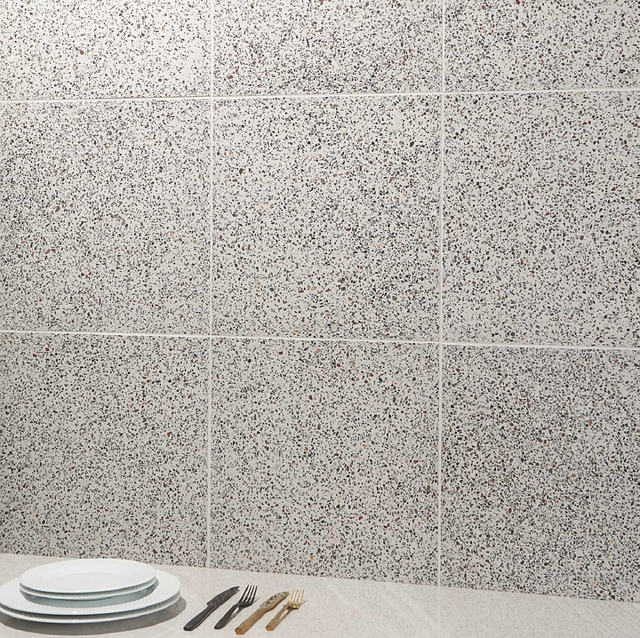 True Terrazzo Aurora Beige 16x16 Polished Terrazzo Tile