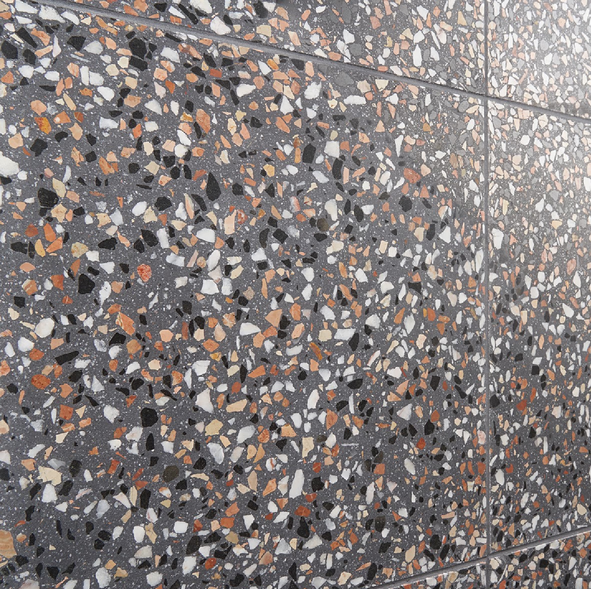 True Terrazzo Paradiso Gray 16x16 Polished Terrazzo Tile