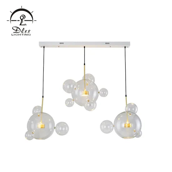 DLSS Lighting The Lovely Glass LED Chandelier Lamp for Living Room Pendant Light