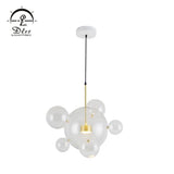 DLSS Lighting The Lovely Glass LED Chandelier Lamp for Living Room Pendant Light