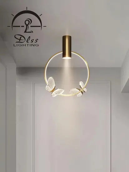 DLSS The Modern Decoratice Pendant Light for Indoor with Hold Lamp LED Chandelier