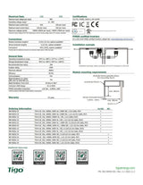 Tigo TS4-A-2F 25A Regular Cable Regular Cable