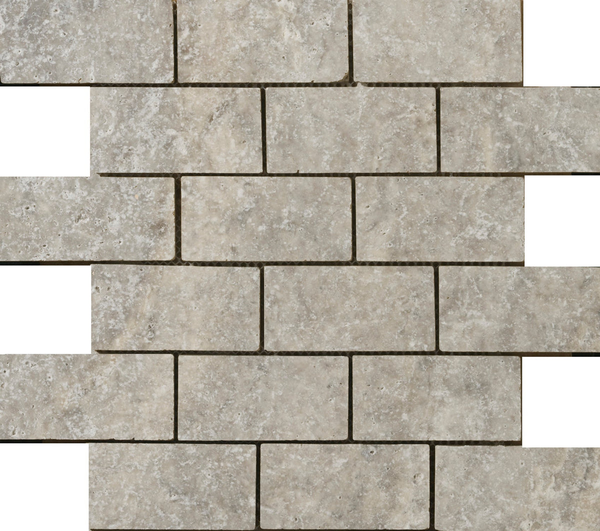 Emser TRAV ANCIENT TUMBLED Silver 16-in x 16-in Honed Natural Stone Travertine Floor and Wall Tile