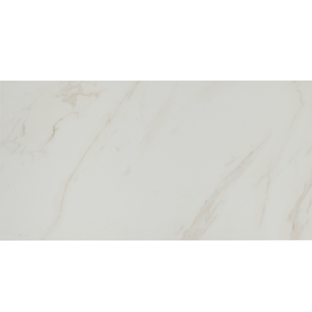 Tresana White Matte Porcelain Wall and Floor Tile - 12 x 24 in.