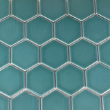 Tribeca 2 in. Hex Glacier Blue 12-5/8 in. x 11-1/8 in. Porcelain Mosaic Floor and Wall Tile (9.96 sq. ft./Case)