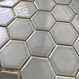 Tribeca 2 in. Hex Glacier Blue 12-5/8 in. x 11-1/8 in. Porcelain Mosaic Floor and Wall Tile (9.96 sq. ft./Case) - Super Arbor