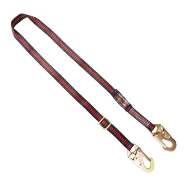 Work Positioning Lanyard - Adjustable - 2 Snap Hooks - 4.5ft - 6ft