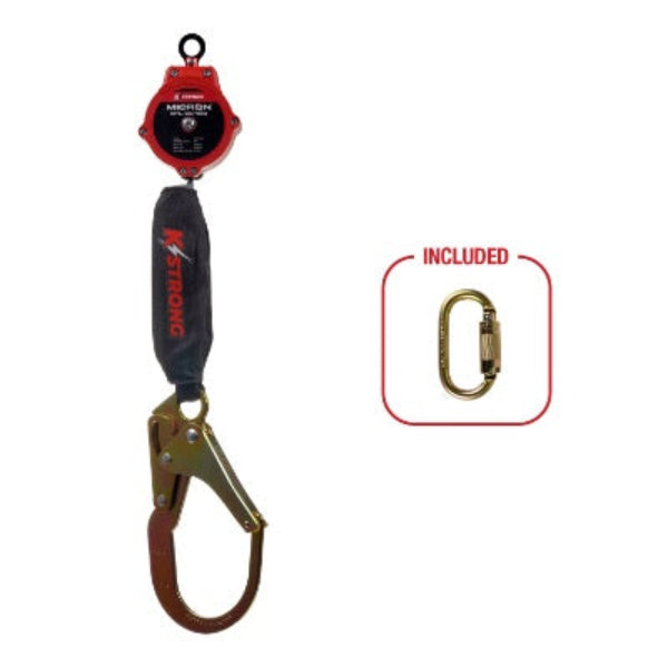 Micron Self Retracting Lifeline (Steel Rebar Hook) - 6ft