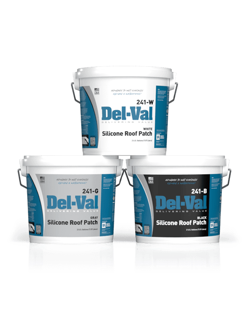 United Asphalt #241 Del-Val Silicone Roof Patch White 2 gal