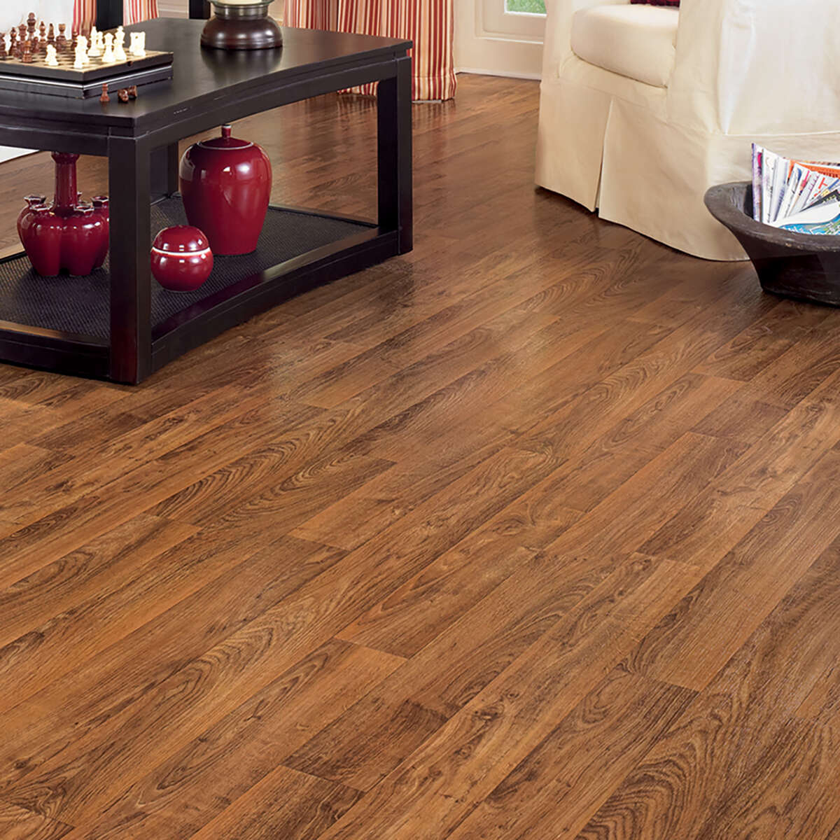 Congoleum (Sample) ArmorCore Pro UR Wood Ridge Autumn Bronze Waterproof Wood-Look Glue-Down Sheet Vinyl