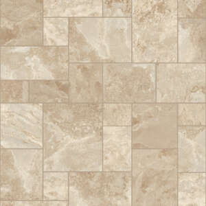 Congoleum ArmorCore UR Terrace Paver 12-ft W Cut-to-Length Fresh Brew Stone Look Low-Gloss Finish Sheet Vinyl