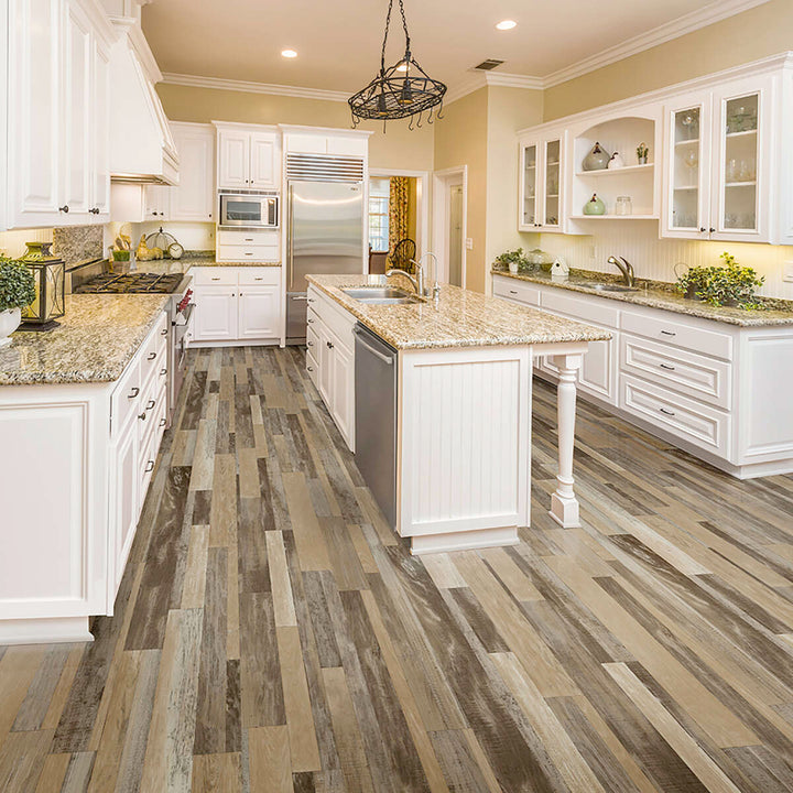 Congoleum ArmorCore LC Loft 12-ft W Cut-to-Length Warm Driftwood Wood Look Low-Gloss Sheet Vinyl Flooring