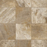 Congoleum (Sample) ArmorCore Pro UR Valley Path Sandy Brown Waterproof Stone-Look Glue-Down Sheet Vinyl