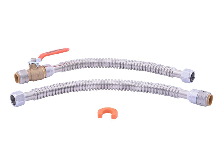 SharkBite 3/4 in. Push-to-Connect x 3/4 in. FIP Water Heater Connection Kit, 18 in.
