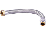 1/2 in. Push-to-Connect x 3/4 in. FIP x 18 in. Braided Stainless Steel Water Heater Connector with Integrated Ball Valve