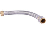 1/2 in. Push-to-Connect x 3/4 in. FIP x 18 in. Braided Stainless Steel Water Heater Connector with Integrated Ball Valve