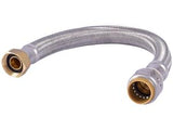 SharkBite 3/4 in. Push-to-Connect x FIP 18 in. Braided Stainless Steel Water Heater Connector with Integrated Ball Valve (2-Pack)