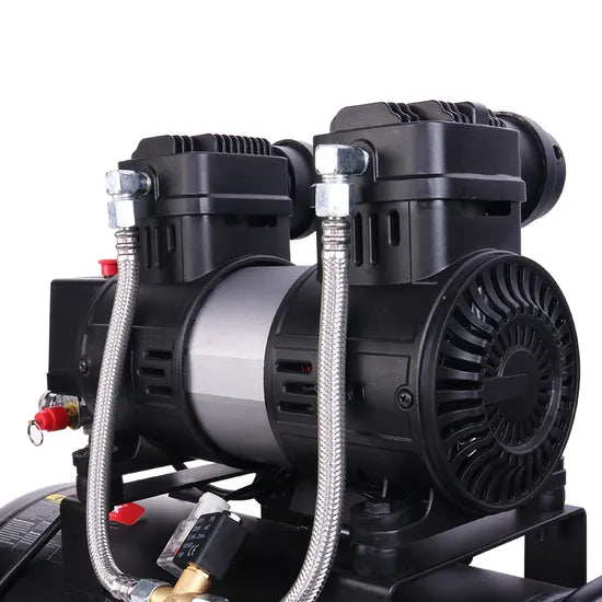 Ronix Ultra Quiet Oil-Free 25L Electric Industrial Hose Upright Air Compressor