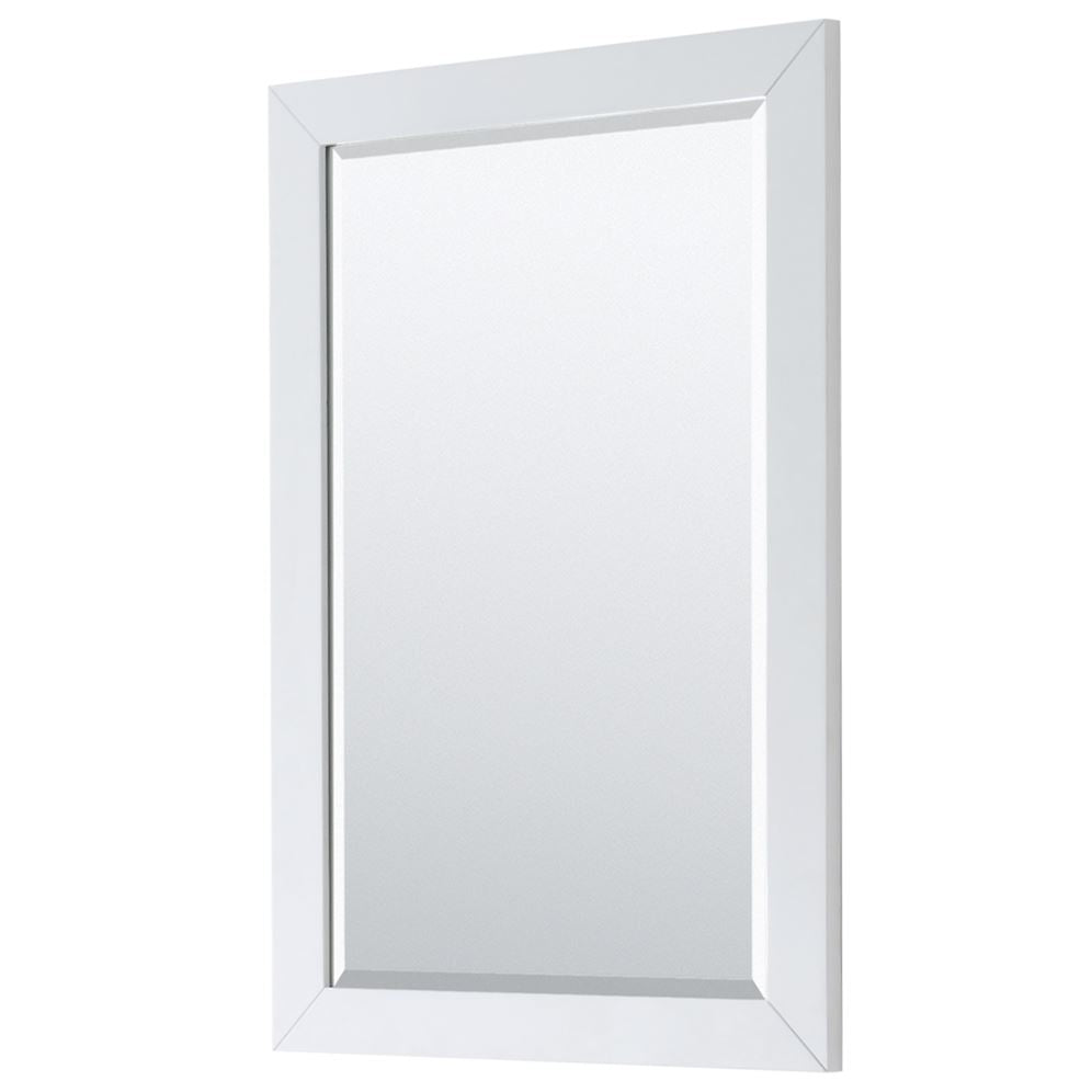 Wyndham Collection Daria 36-in White Bathroom Vanity Cabinet with Mirror