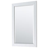 Wyndham Collection Daria 36-in White Bathroom Vanity Cabinet with Mirror